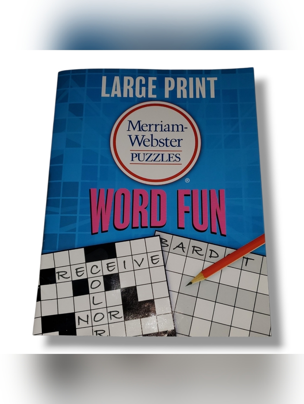 Merriam-Webster Word Fun Large Print Puzzle Book - Blue